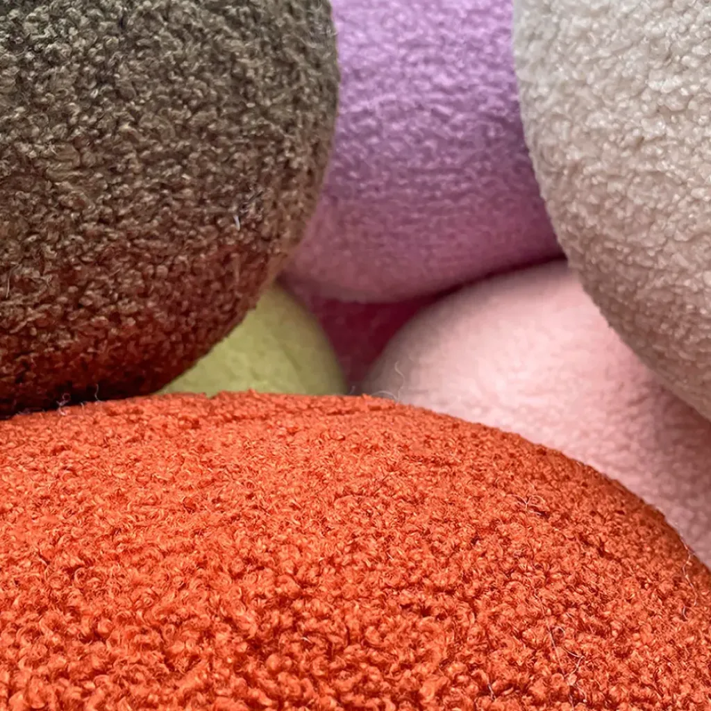 Fabrique de Styles Coussin en tissu blanc d30cm - Teddy* Coussins Et Housses