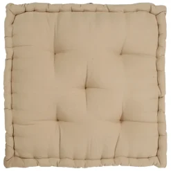 Fabrique de Styles Coussin matelas chambray beige en coton* Coussins Et Housses