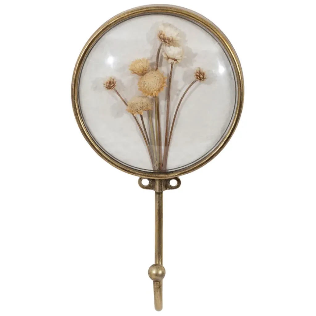 Fabrique de Styles Crochet en fer (x2) fleurs séchées* Patères