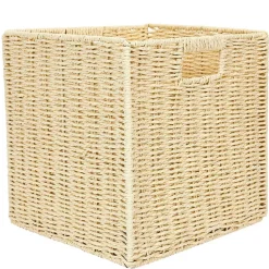 Fabrique de Styles Cube de rangement tresse pliable 30x30xh30cm* Petits Rangements