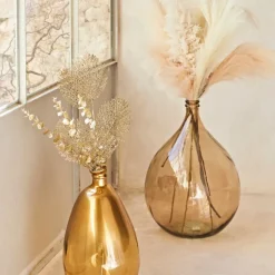 Fabrique de Styles Dame jeanne en verre recyclé sablé - Simplicity* Vases Et Soliflores