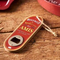 Fabrique de Styles Décapsuleur de poche rouge et jaune - Bistrot Des Amis* Ustensibles De Cuisine