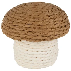 Fabrique de Styles Déco champignon en corde brun et blanc - P'tit légume*Enfant Déco