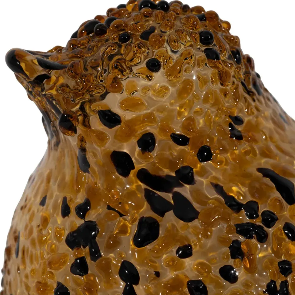 Fabrique de Styles Déco moineau en verre et noir - Serin* Petits Objets Déco