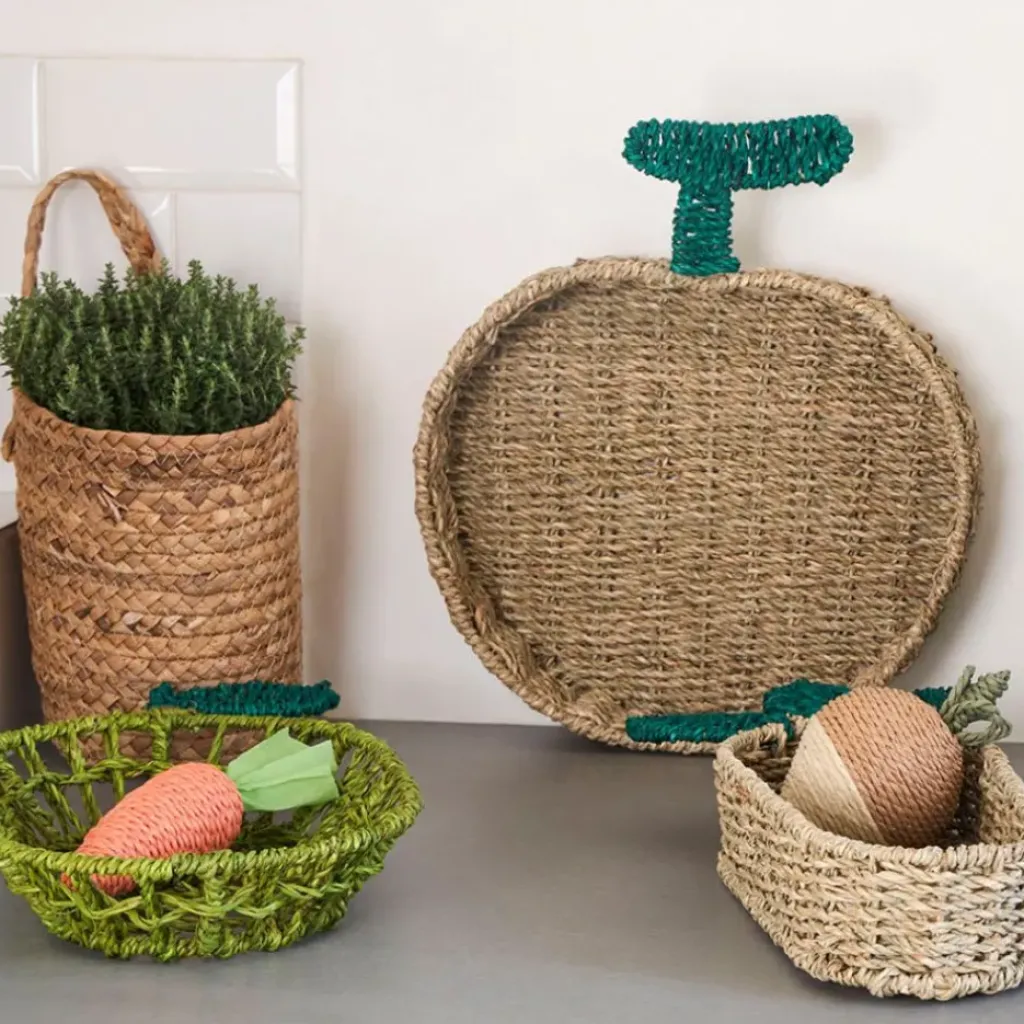 Fabrique de Styles Déco radis en corde brun et beige - P'tit légume*Enfant Déco