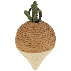 Fabrique de Styles Déco radis en corde brun et beige - P'tit légume*Enfant Déco