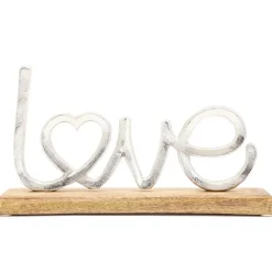 Fabrique de Styles Décoration love sur support en bois 32x5xh19cm* Petits Objets Déco