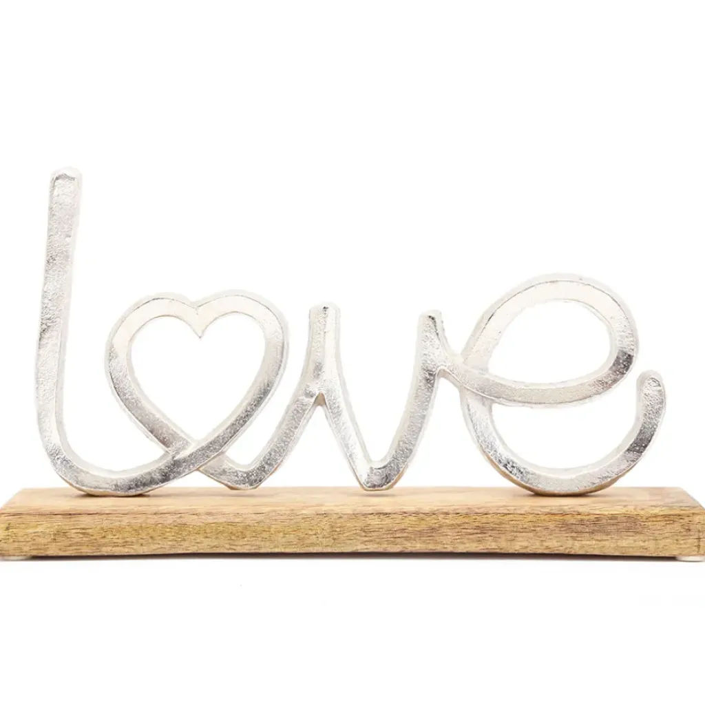 Fabrique de Styles Décoration love sur support en bois 32x5xh19cm* Petits Objets Déco