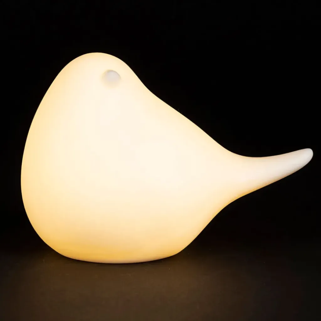 Fabrique de Styles Deco led oiseau en porcelaine h11cm - Ilobo* Déco Lumineuse