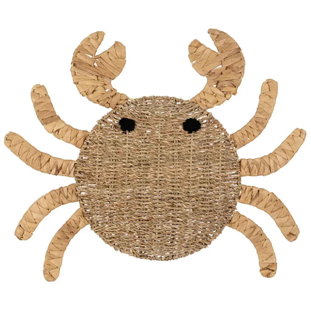 Fabrique de Styles Deco murale crabe en jonc de mer - Eté A La Mer* Déco À Suspendre Et Adhésive
