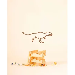 Fabrique de Styles Deco murale en acier 30x15cm - Tyrannosaure*Enfant Déco