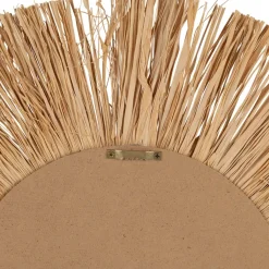 Fabrique de Styles Deco murale rosace en raphia naturel et blanc - Cauri* Déco À Suspendre Et Adhésive