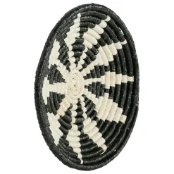 Fabrique de Styles Deco murale étoile en jonc de mer noir blanc - seram* Déco À Suspendre Et Adhésive