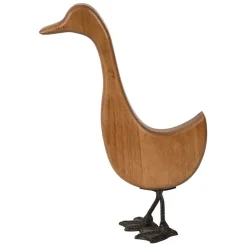 Fabrique de Styles Deco oie en bois naturel et noir - Campagne* Petits Objets Déco
