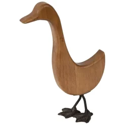 Fabrique de Styles Deco oie en bois naturel et noir - Campagne* Petits Objets Déco
