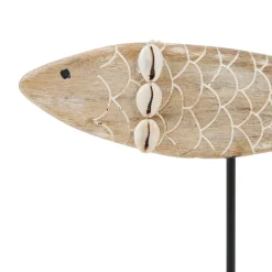 Fabrique de Styles Deco poisson un été à la mer en manguier et fer* Petits Objets Déco