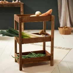 Fabrique de Styles Desserte 3 niveaux en bois recyclé h70cm - Campagne* Bibliothèques Et Étagères