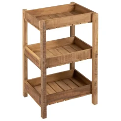 Fabrique de Styles Desserte 3 niveaux en bois recyclé h70cm - Campagne* Bibliothèques Et Étagères