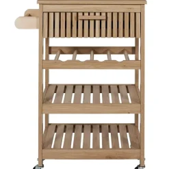 Fabrique de Styles Desserte en bois 3 niveaux et 1 tiroir - Kara* Ilots Et Dessertes