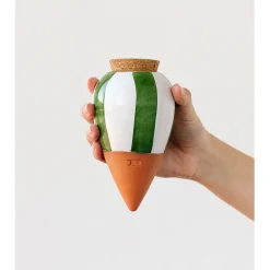 Fabrique de Styles Diffuseur d'eau en argile raye et blanc 25cl - Olla* Accessoires