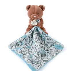 Fabrique de Styles Doudou ours pantin avec mouchoir H12cm - Boh'Aime*Enfant Doudous Et Peluches