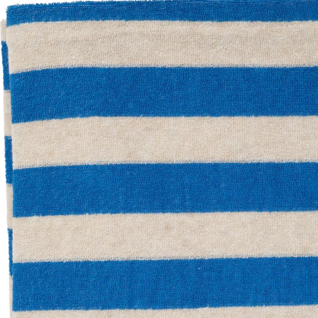 Fabrique de Styles Drap de plage en coton rayé et blanc 180x90cm - Palma* Draps De Plage Et Foutas