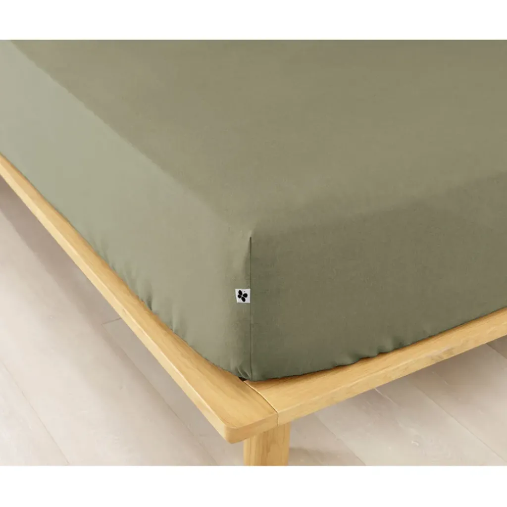 Fabrique de Styles Drap housse en flanelle romarin 140x190cm - Candice* Draps Housses