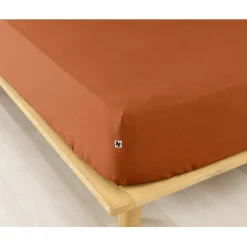 Fabrique de Styles Drap housse en flanelle tomette 160x200cm - Candice* Draps Housses