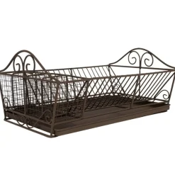 Fabrique de Styles Egouttoir 4 casiers en fer - campagne* Petits Rangements