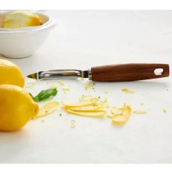 Fabrique de Styles Epluche-légumes en inox et bois - Ablis* Ustensibles De Cuisine