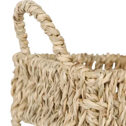 Fabrique de Styles Etagere 2 niveaux en jonc de mer h26.5cm - Borneo* Bibliothèques Et Étagères