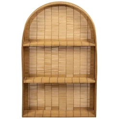 Fabrique de Styles Etagere murale 3 niveaux en bambou h80cm - Plaka* Étagères Murales