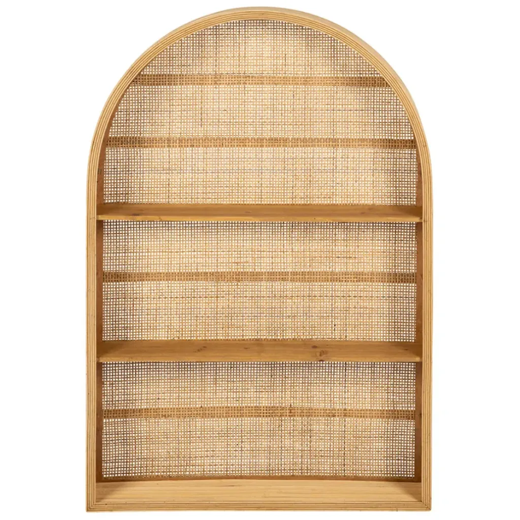 Fabrique de Styles Etagère murale 3 niveaux en rotin H91cm - Essencia* Étagères Murales