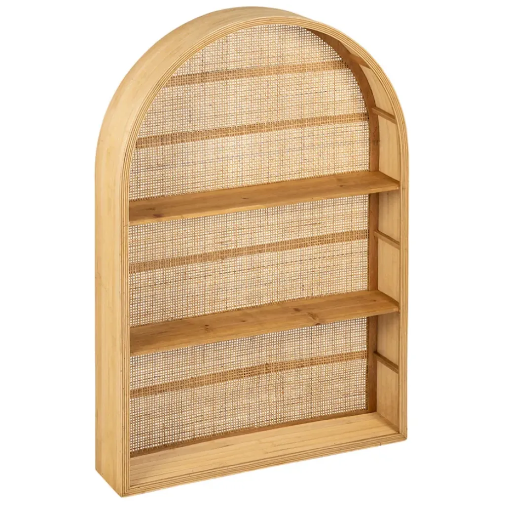 Fabrique de Styles Etagère murale 3 niveaux en rotin H91cm - Essencia* Étagères Murales