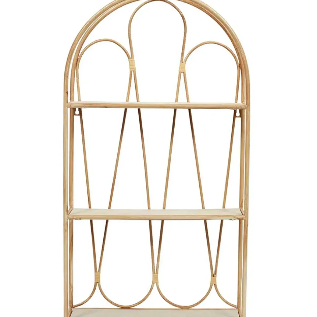 Fabrique de Styles Etagère murale 3 niveaux en paulownia h73cm - Java* Étagères Murales