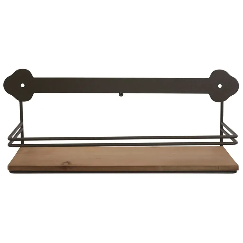 Fabrique de Styles Etagère murale en fer brun - Maison De Famille* Étagères Murales