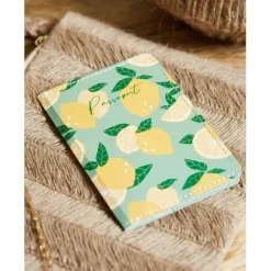 Fabrique de Styles Etui passeport x2 10x15cm papier coton recyclé - Retro Summer* Voyage Et Exploration