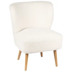 Fabrique de Styles Fauteuil bouclette blanc - Elément* Fauteuils
