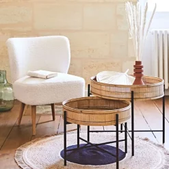 Fabrique de Styles Fauteuil bouclette blanc - Elément* Fauteuils