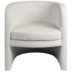 Fabrique de Styles Fauteuil club en tissu écru - Tessia* Fauteuils