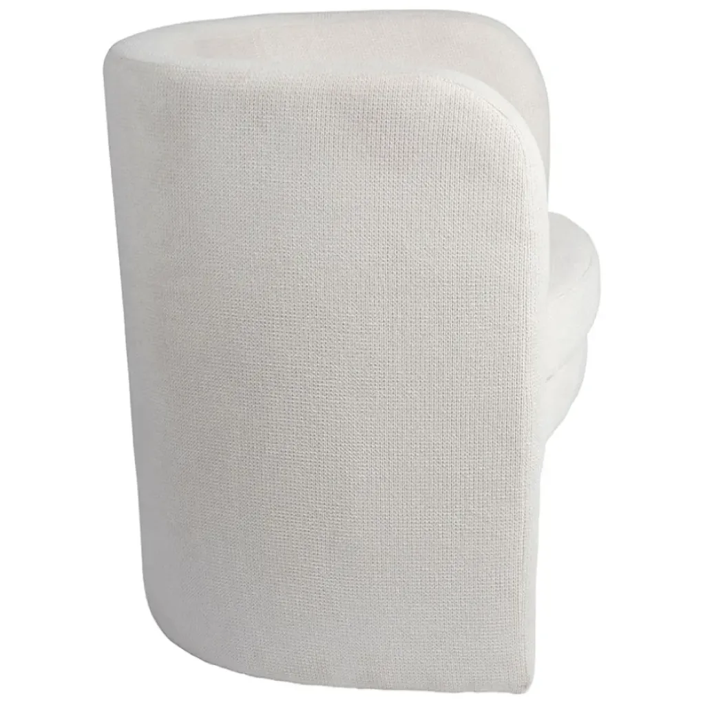 Fabrique de Styles Fauteuil club en tissu écru - Tessia* Fauteuils