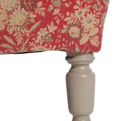 Fabrique de Styles Fauteuil crapaud floral en coton et pin - Margot* Fauteuils