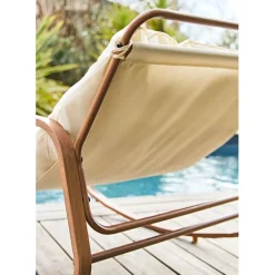Fabrique de Styles Fauteuil de jardin à bascule beige - Miami*Enfant Chaises, Fauteuils|Jardin