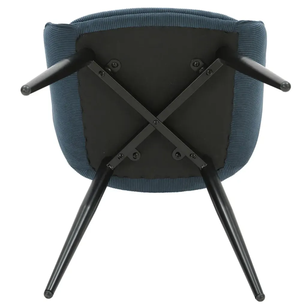 Fabrique de Styles Fauteuil de salle à manger en velours côtelé - Ben* Chaises