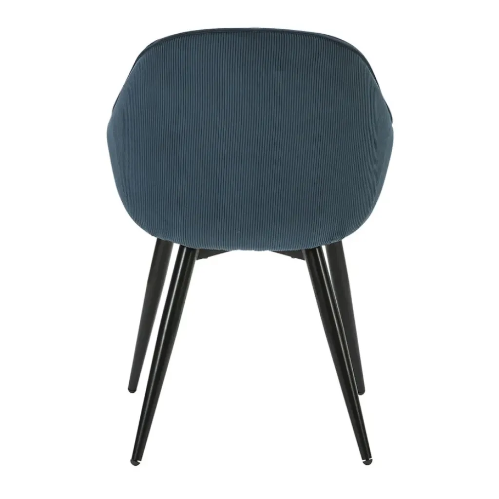 Fabrique de Styles Fauteuil de salle à manger en velours côtelé - Ben* Chaises