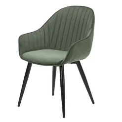 Fabrique de Styles Fauteuil de salle à manger en velours côtelé - Ben* Chaises