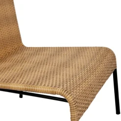 Fabrique de Styles Fauteuil d'extérieur en acier et effet cannage naturel - Malaya*Enfant Chaises, Fauteuils|Jardin