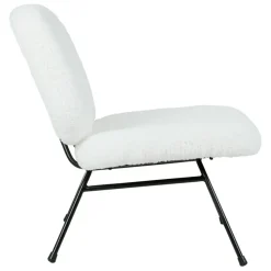 Fabrique de Styles Fauteuil en tissu bouclette et fer noir - Ethior* Fauteuils