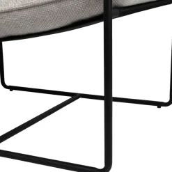 Fabrique de Styles Fauteuil en tissu et fer écru - Elément* Fauteuils