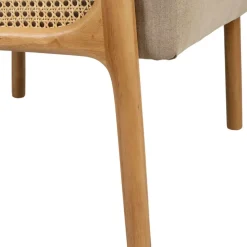 Fabrique de Styles Fauteuil en tissu et hévéa - Firmin* Fauteuils